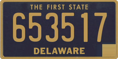 DE license plate 653517