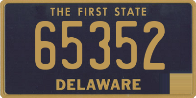 DE license plate 65352