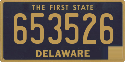DE license plate 653526