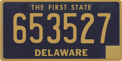 DE license plate 653527