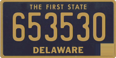 DE license plate 653530
