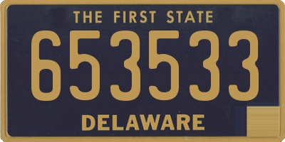 DE license plate 653533