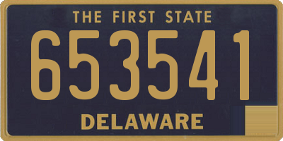 DE license plate 653541