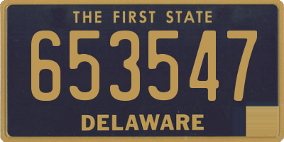 DE license plate 653547