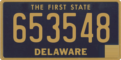 DE license plate 653548