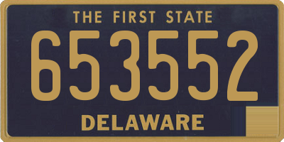 DE license plate 653552