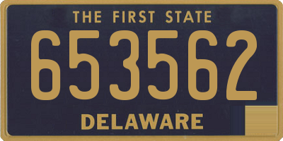 DE license plate 653562
