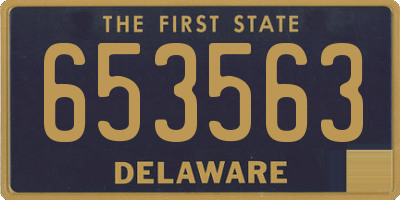 DE license plate 653563