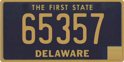 DE license plate 65357