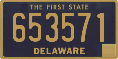 DE license plate 653571