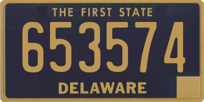 DE license plate 653574