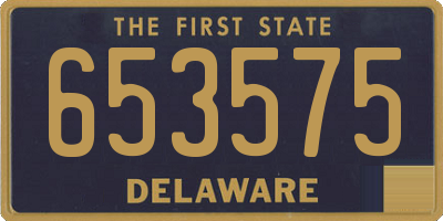 DE license plate 653575