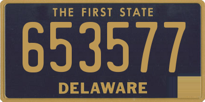 DE license plate 653577