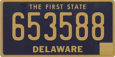 DE license plate 653588