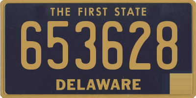 DE license plate 653628
