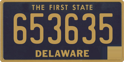 DE license plate 653635