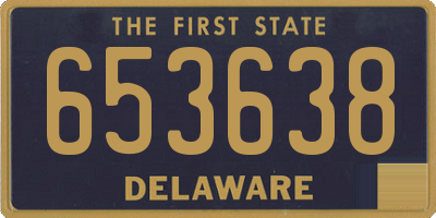 DE license plate 653638
