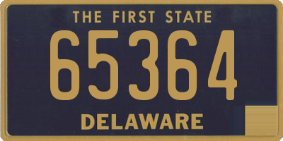 DE license plate 65364