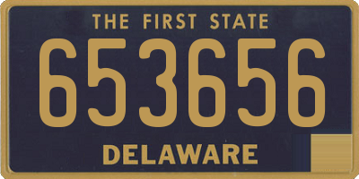 DE license plate 653656