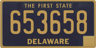 DE license plate 653658