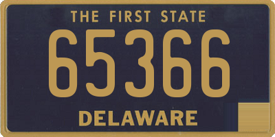 DE license plate 65366