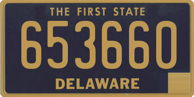 DE license plate 653660