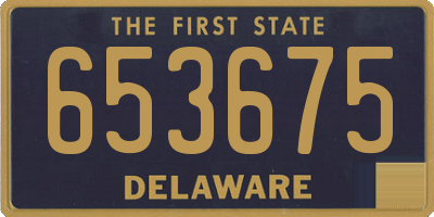 DE license plate 653675