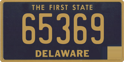 DE license plate 65369