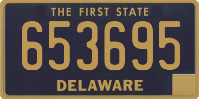 DE license plate 653695
