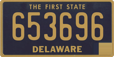 DE license plate 653696
