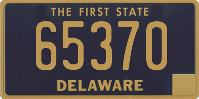 DE license plate 65370