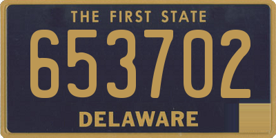 DE license plate 653702