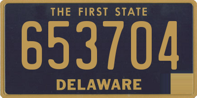 DE license plate 653704