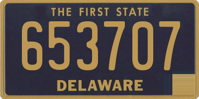 DE license plate 653707