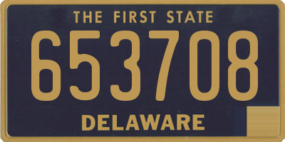 DE license plate 653708