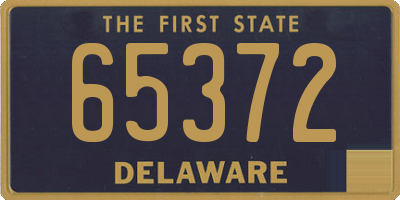 DE license plate 65372