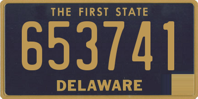 DE license plate 653741