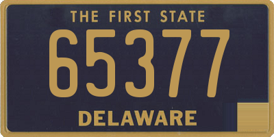DE license plate 65377