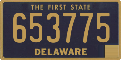 DE license plate 653775