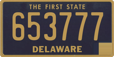DE license plate 653777