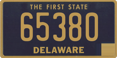 DE license plate 65380