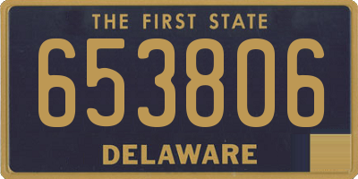 DE license plate 653806