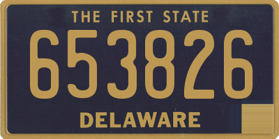 DE license plate 653826