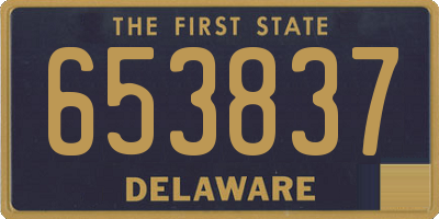 DE license plate 653837