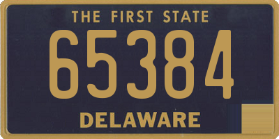 DE license plate 65384