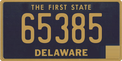 DE license plate 65385