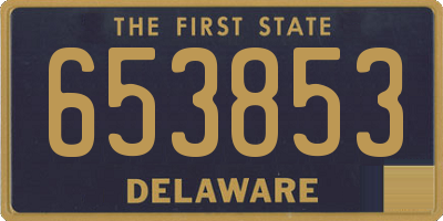 DE license plate 653853