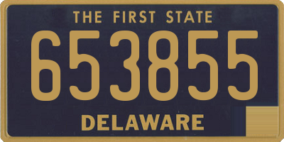DE license plate 653855
