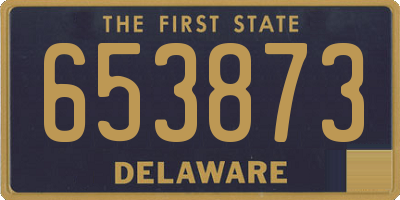 DE license plate 653873