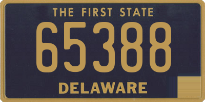 DE license plate 65388